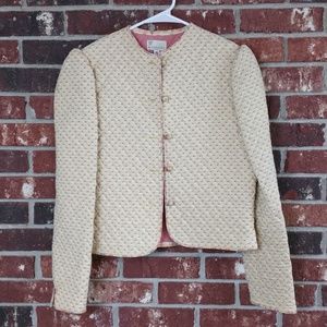 Vera Bradley Yellow Floral Quilted Jacket